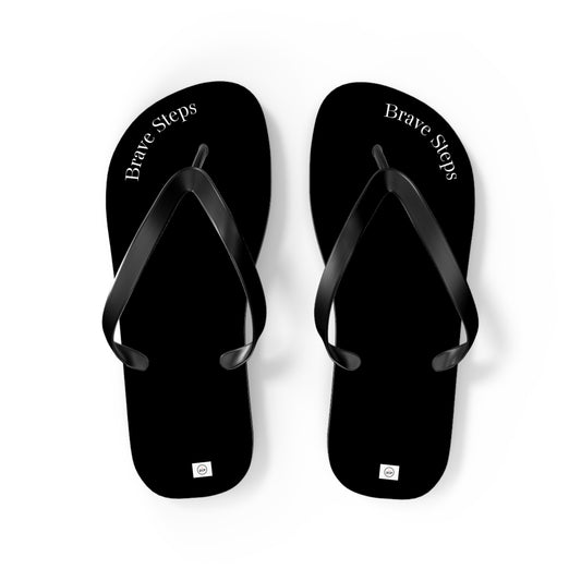 Brave Steps | Black Flip Flops