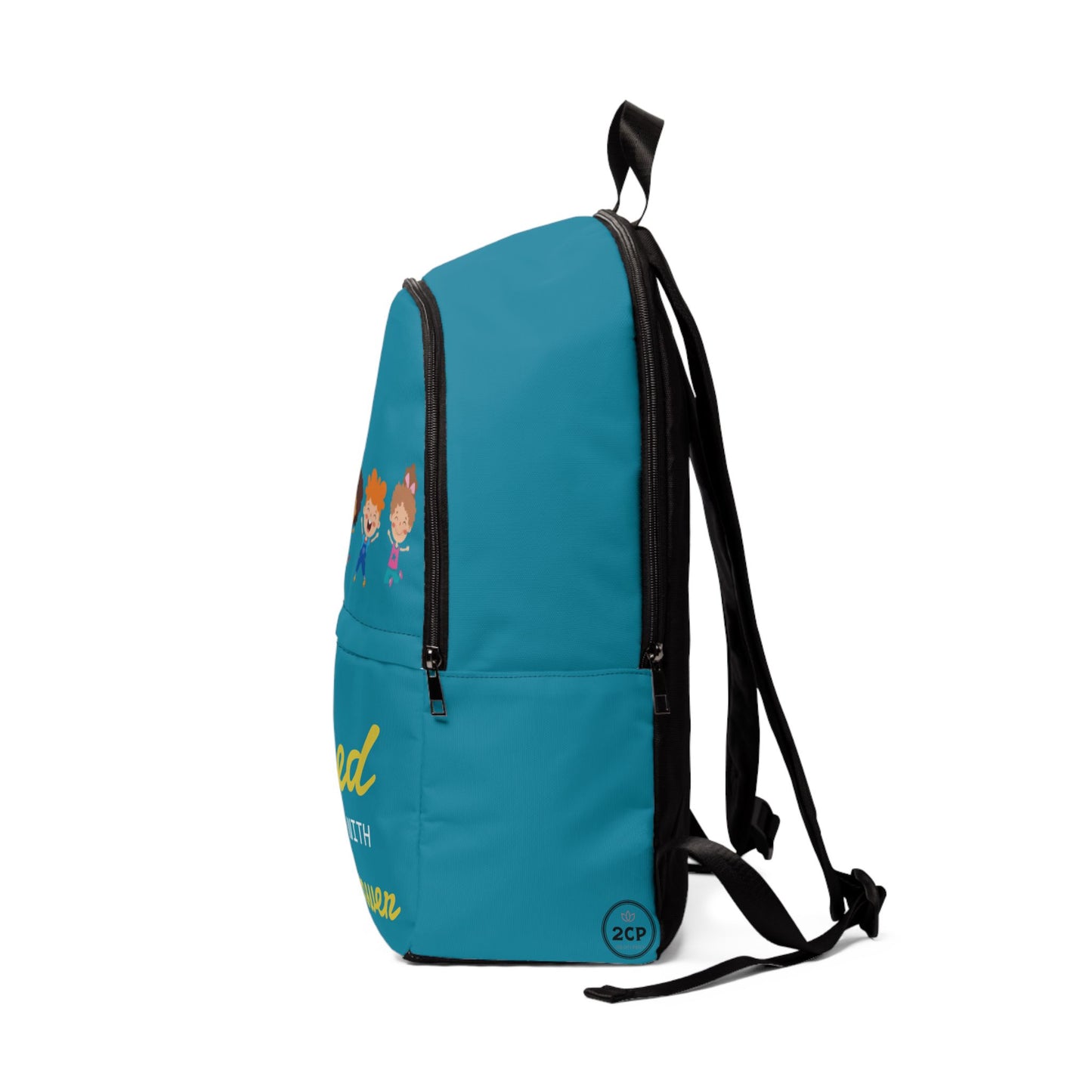 Empowering Kids Fabric Backpack - Packed with Power, School Bag, Children’s Backpack, Trendy Rucksack, Birthday Gift, Fun Travel Gear