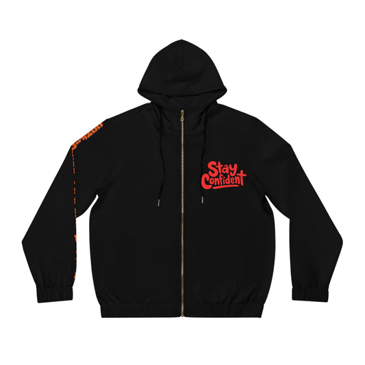 Stay Confident Men’s Full-Zip Hoodie