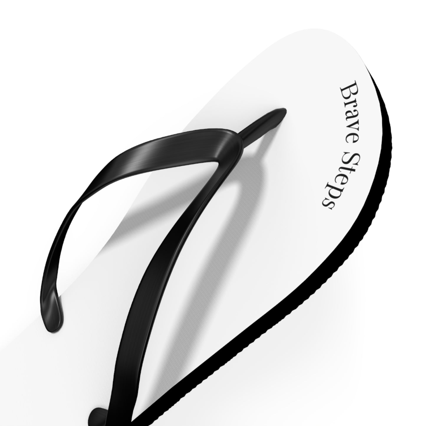 Brave Steps | White Flip Flops