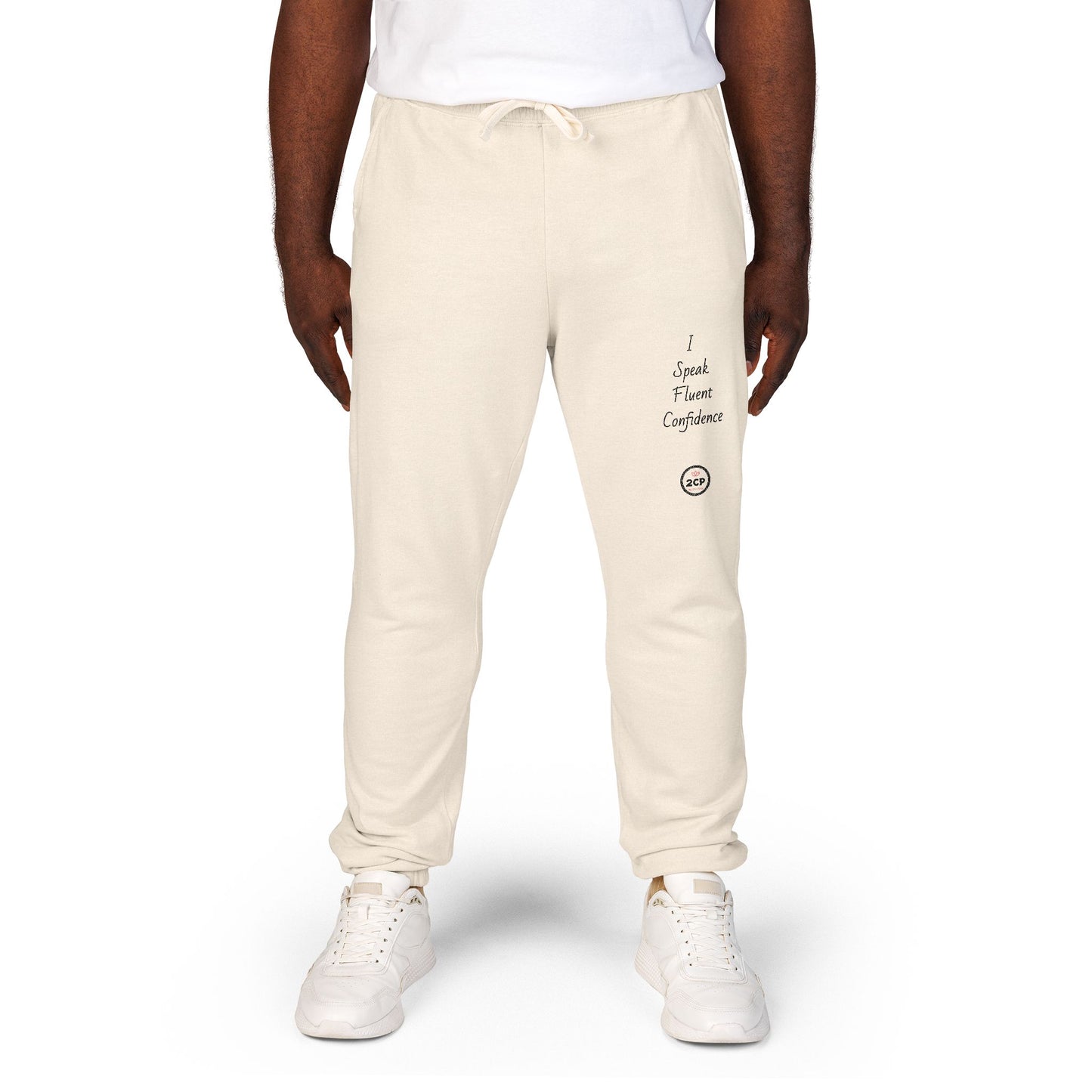 "I Speak Fluent Confidence" Cozy Unisex Sweatpants for Relaxing, Perfect for Chilling, Gift for Friends, Lounge Wear, Everyday Comfort