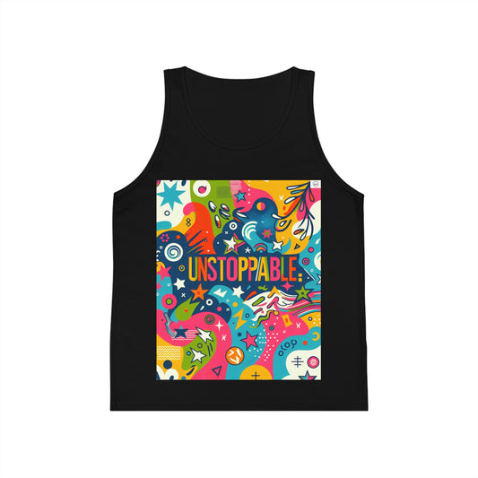 Kids Jersey Tank Top - "Unstoppable"