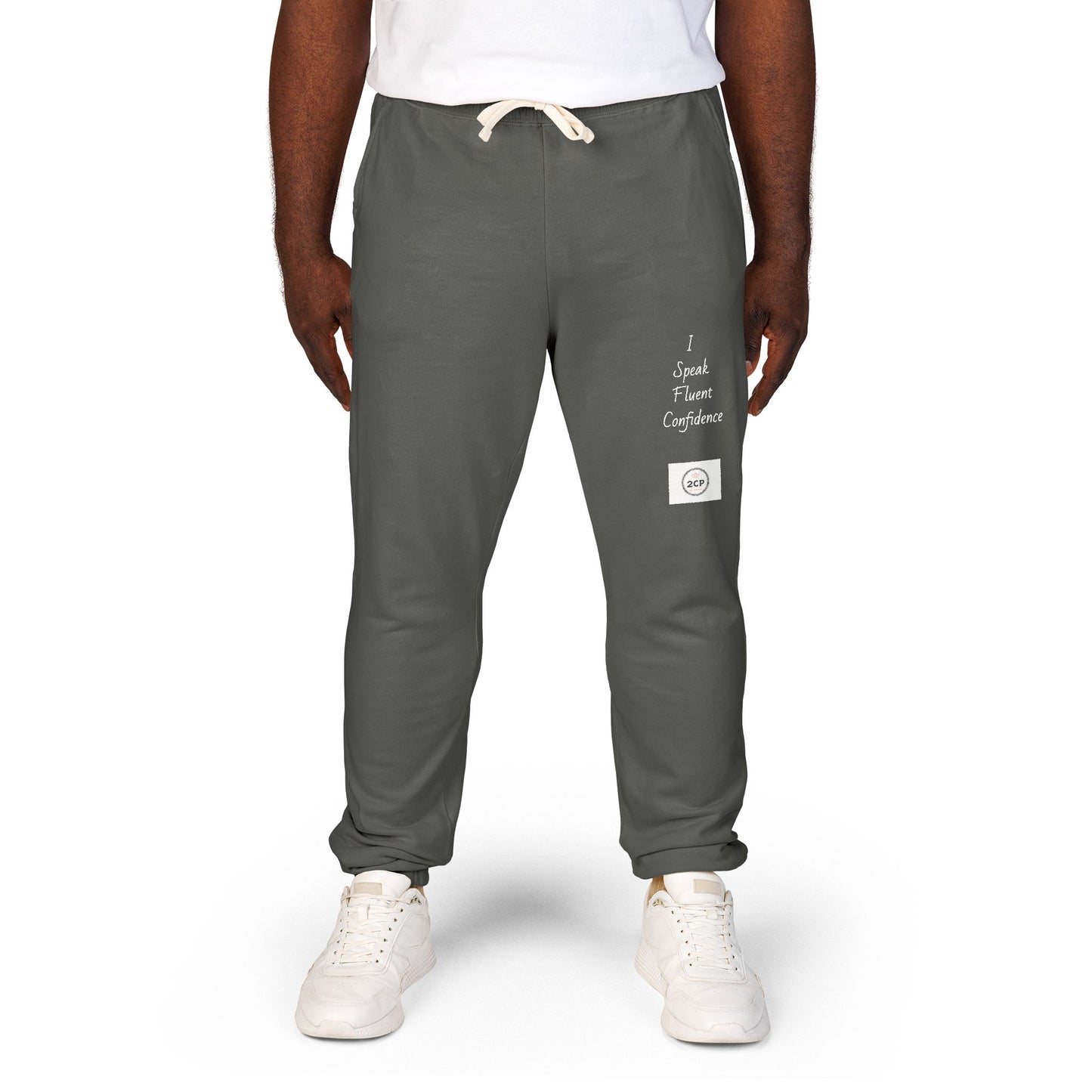 "I Speak Fluent Confidence" Cozy Unisex Sweatpants for Relaxing, Perfect for Chilling, Gift for Friends, Lounge Wear, Everyday Comfort