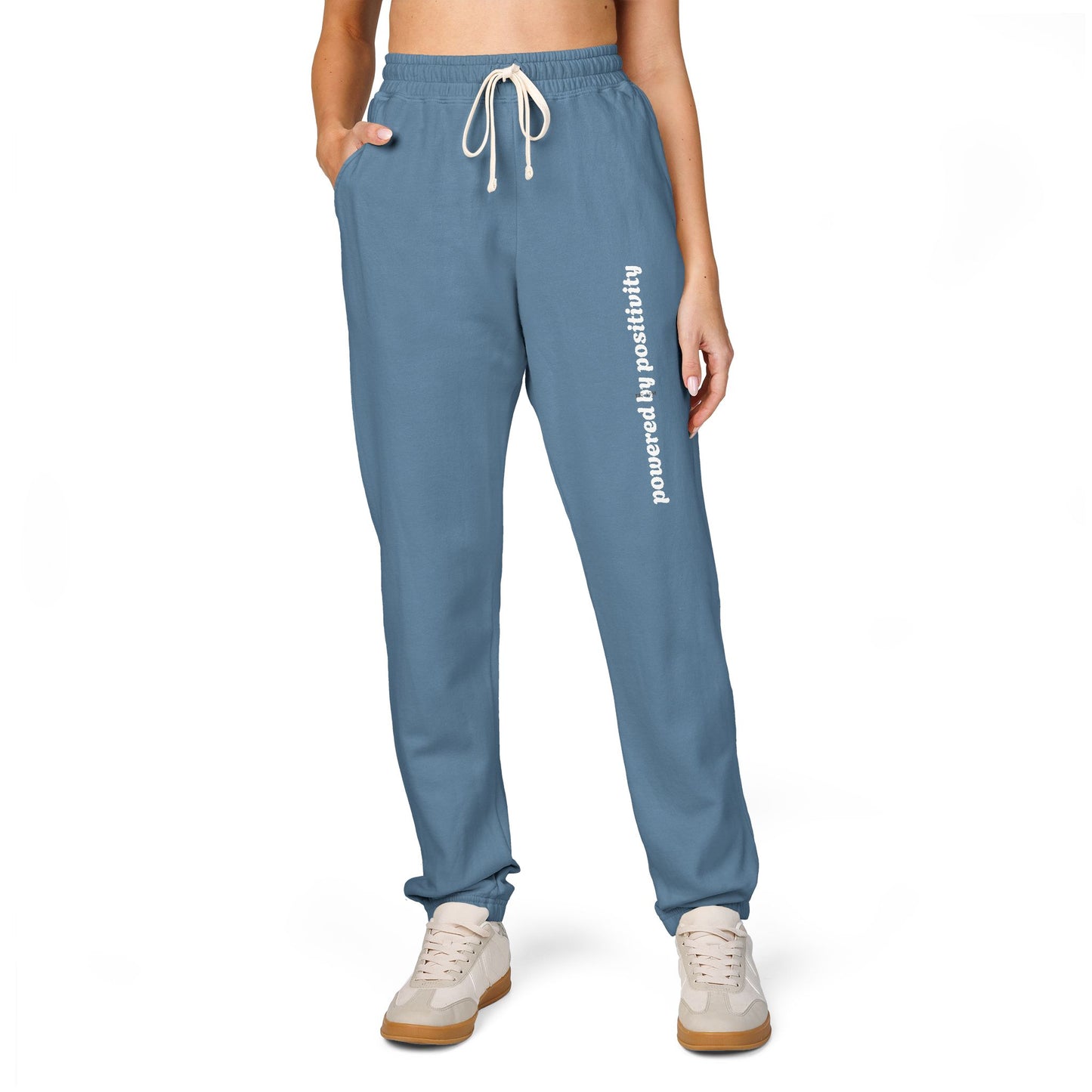 Unisex Garment-Dyed Fleece Sweatpants Powered by Positivity- Cozy Lounge Pants for Home, Comfortable Joggers for Workout, Perfect Gift for Friends and [...]