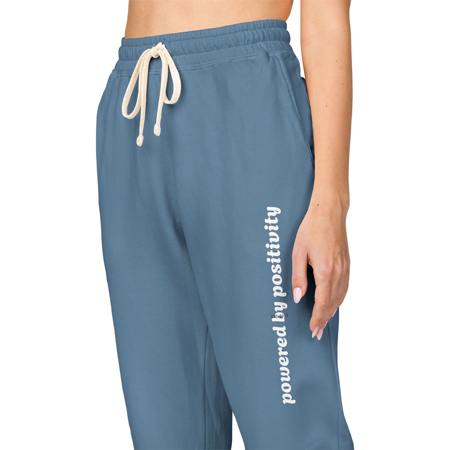 Unisex Garment-Dyed Fleece Sweatpants Powered by Positivity- Cozy Lounge Pants for Home, Comfortable Joggers for Workout, Perfect Gift for Friends and [...]