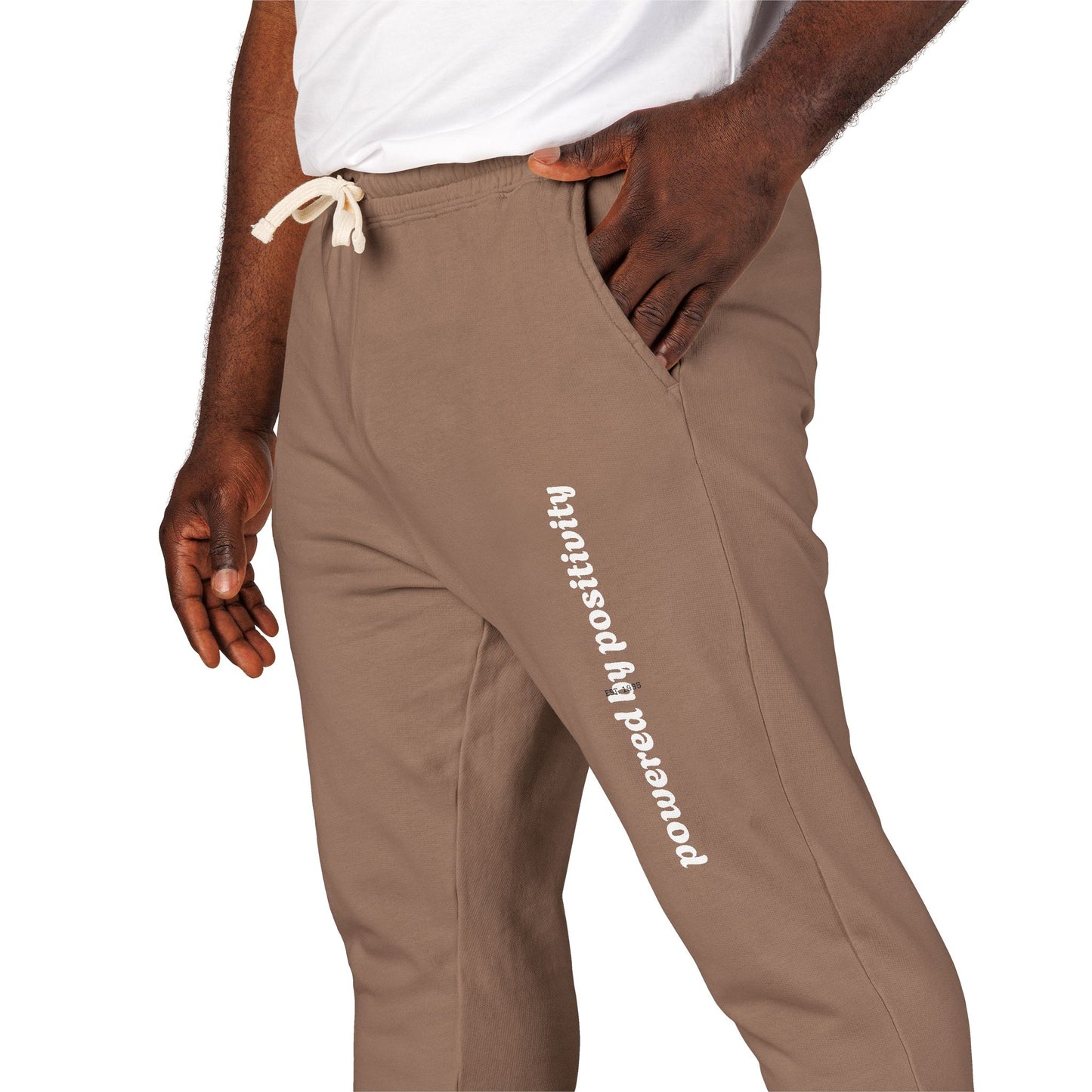 Unisex Garment-Dyed Fleece Sweatpants Powered by Positivity- Cozy Lounge Pants for Home, Comfortable Joggers for Workout, Perfect Gift for Friends and [...]