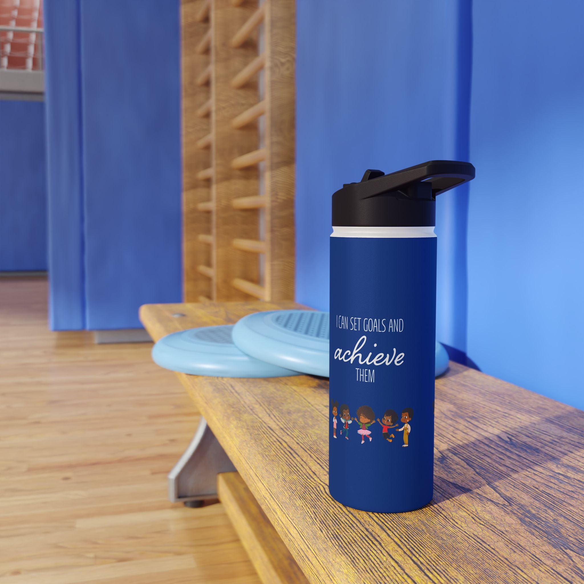 I Can Set Goals & Achieve Them Stainless Steel Water Bottle