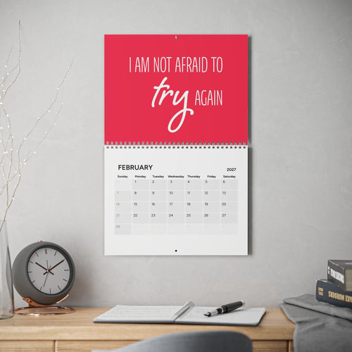 2027 kids affirmation wall calendar with monthly affirmations
