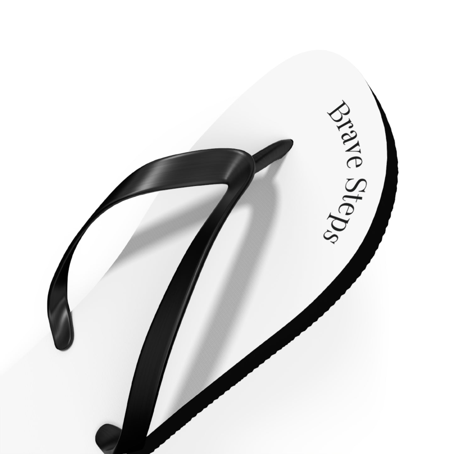 Brave Steps | White Flip Flops