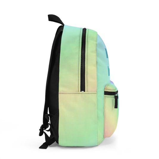 Too Bright To Dim Vibrant Backpack for Confident Souls, Rainbow Backpack, Inspirational Daypack, School Bag, Gift for Students, Unique Carryall