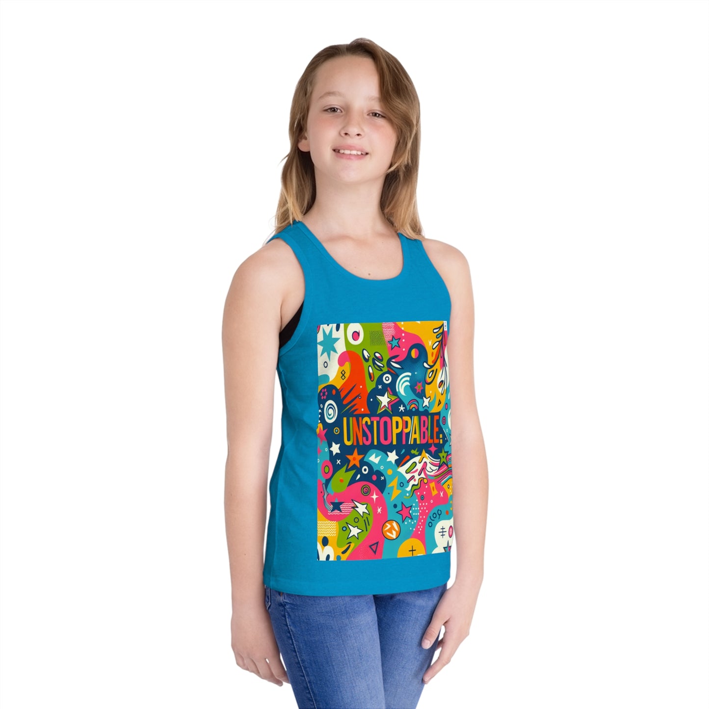 Kids Jersey Tank Top - "Unstoppable"