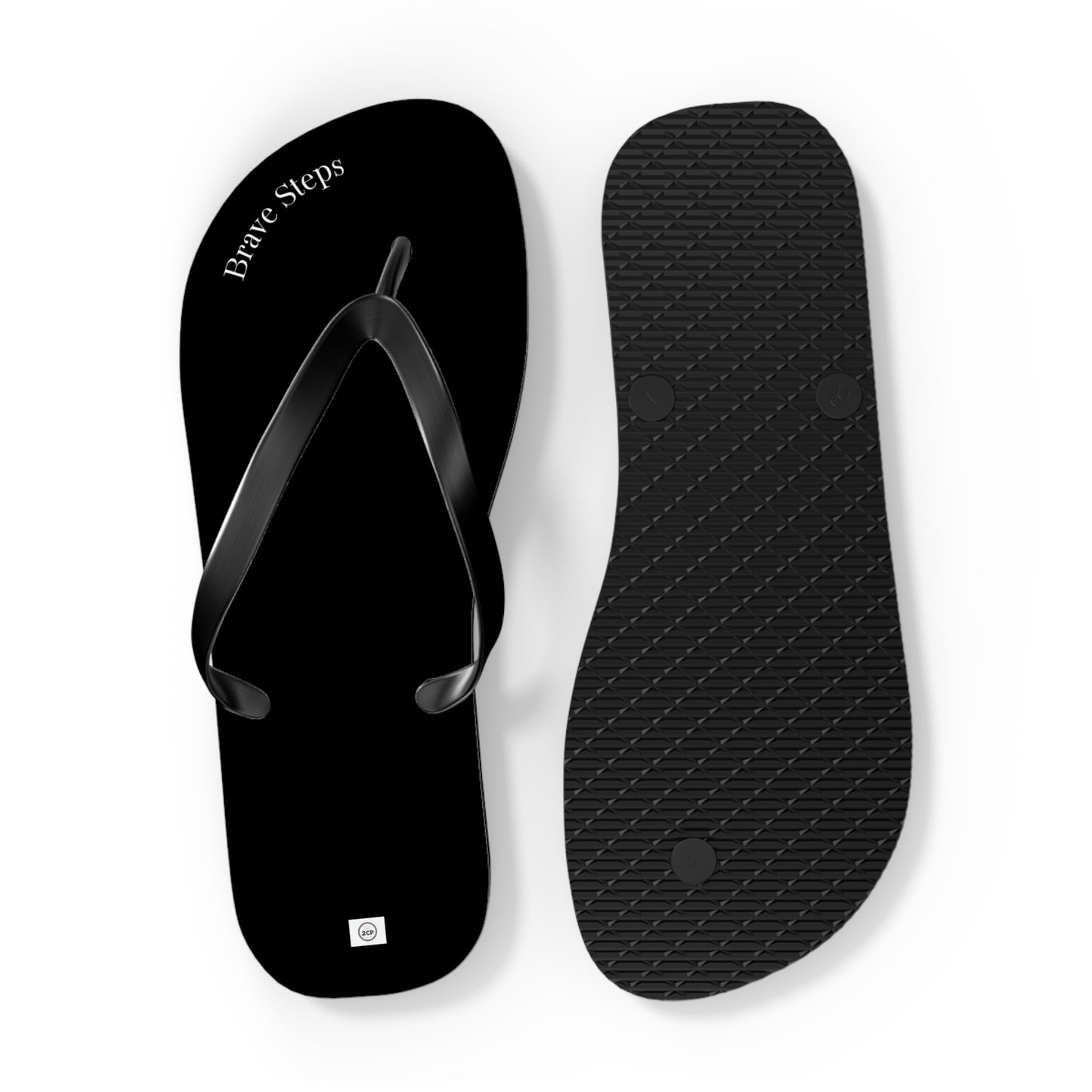 Brave Steps | Black Flip Flops