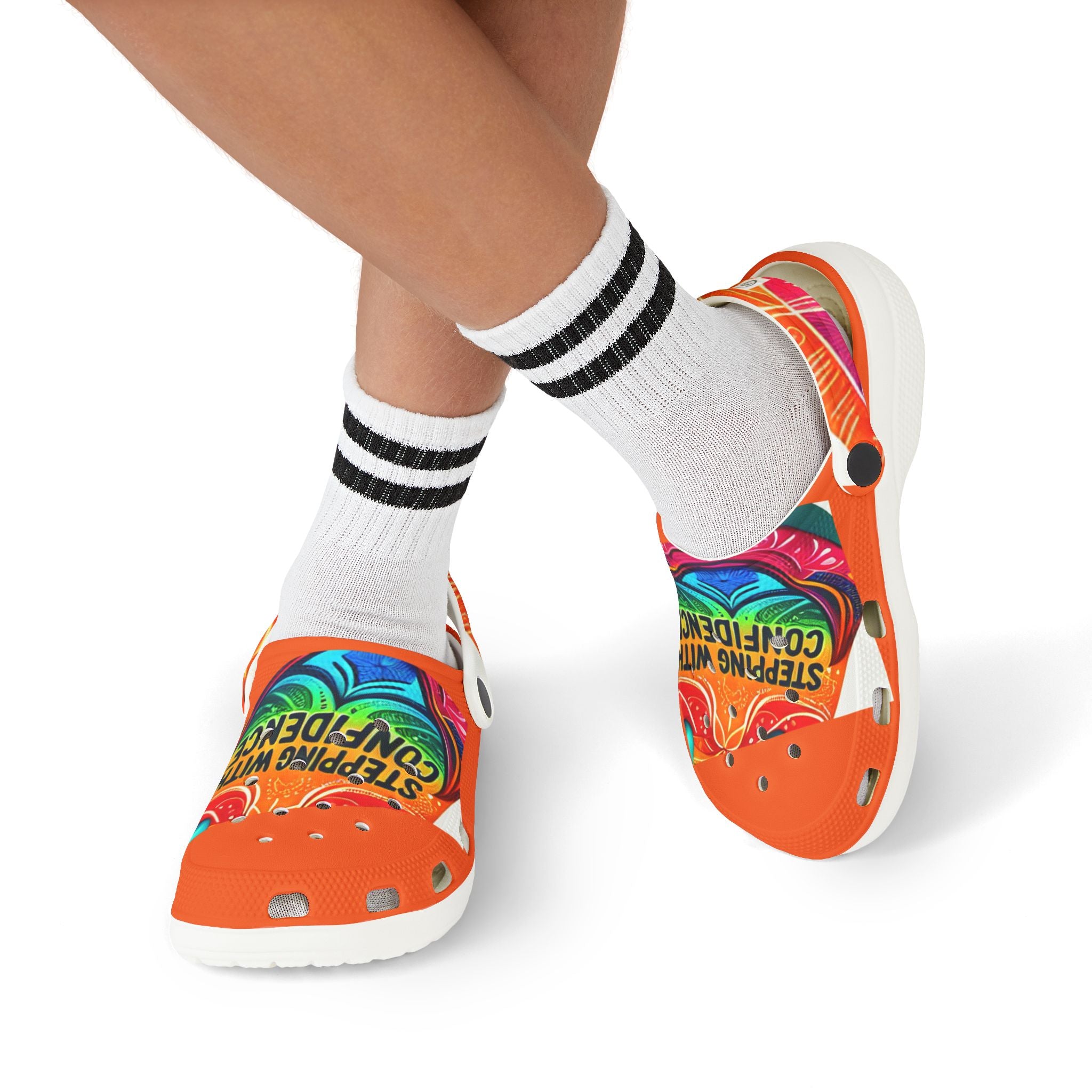 Kids' Colorful EVA Foam Clogs - 'Stepping with Confidence' Design