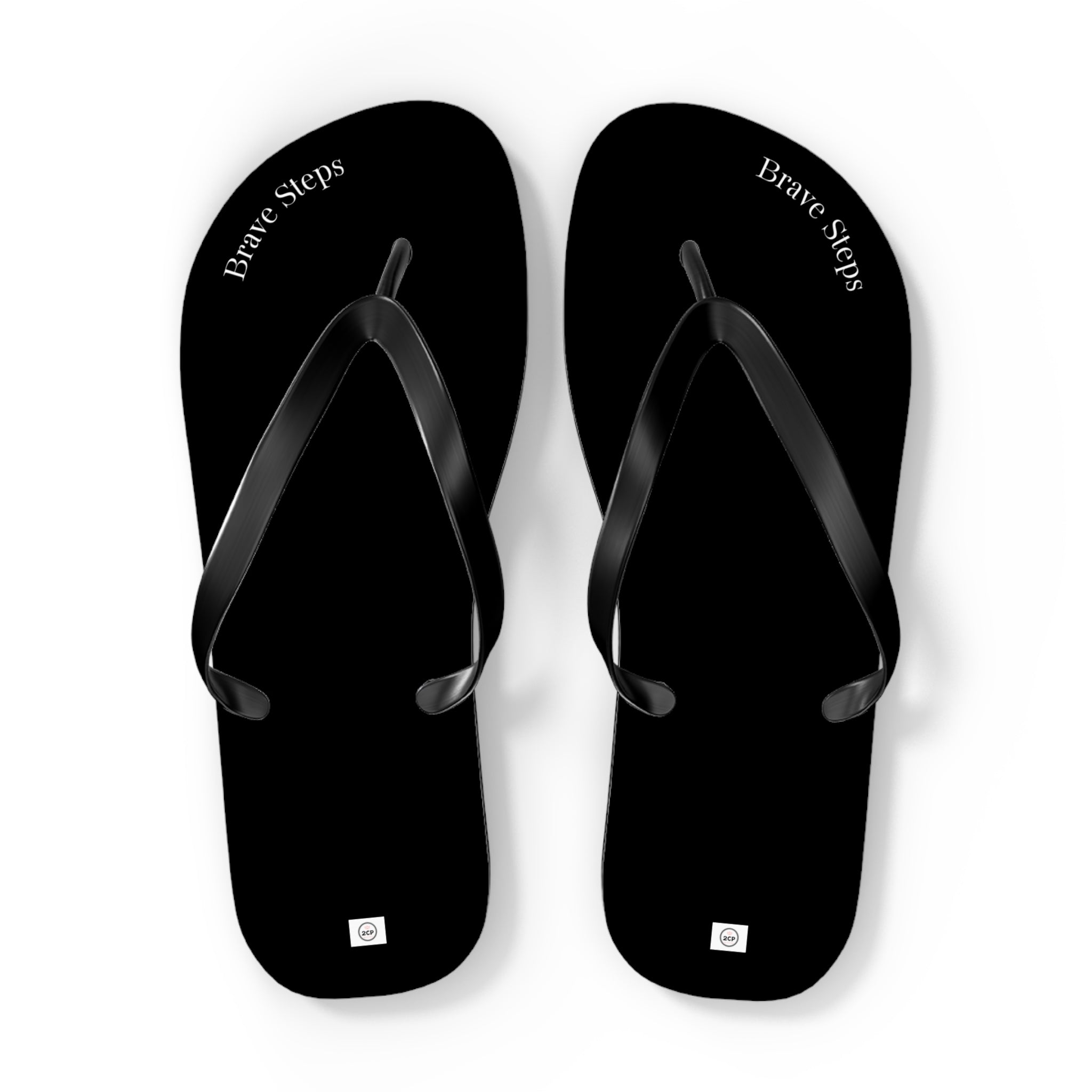 Brave Steps | Black Flip Flops
