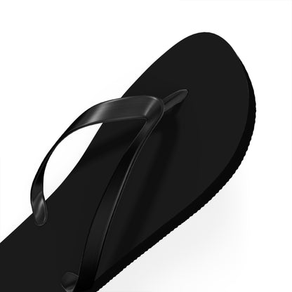Stepping With Confidence-Black & Gold Flip Flops
