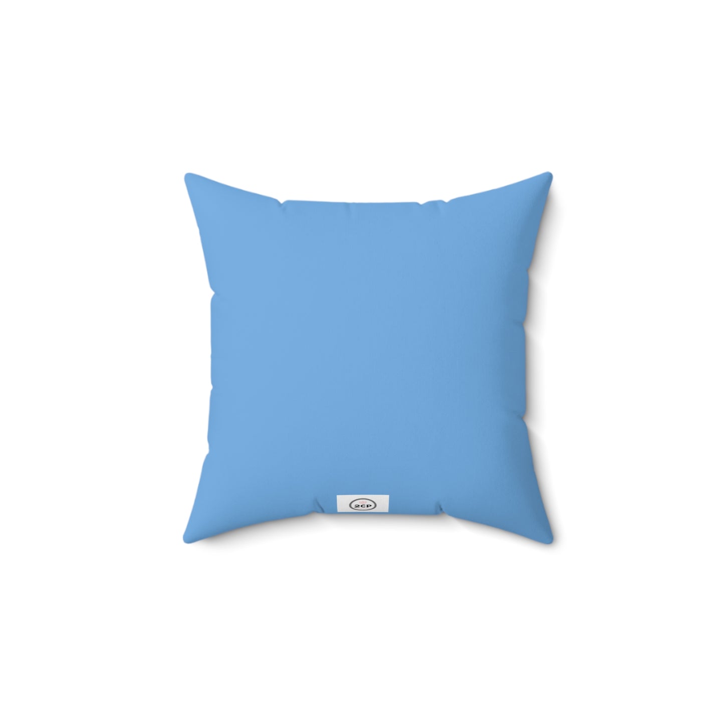 Today Is A Good Day Blue Square Pillow