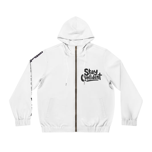 Stay Confident Men’s Full-Zip Hoodie