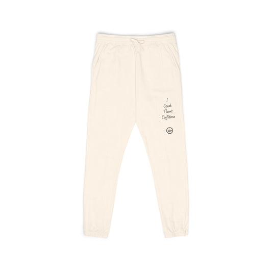 "I Speak Fluent Confidence" Cozy Unisex Sweatpants for Relaxing, Perfect for Chilling, Gift for Friends, Lounge Wear, Everyday Comfort