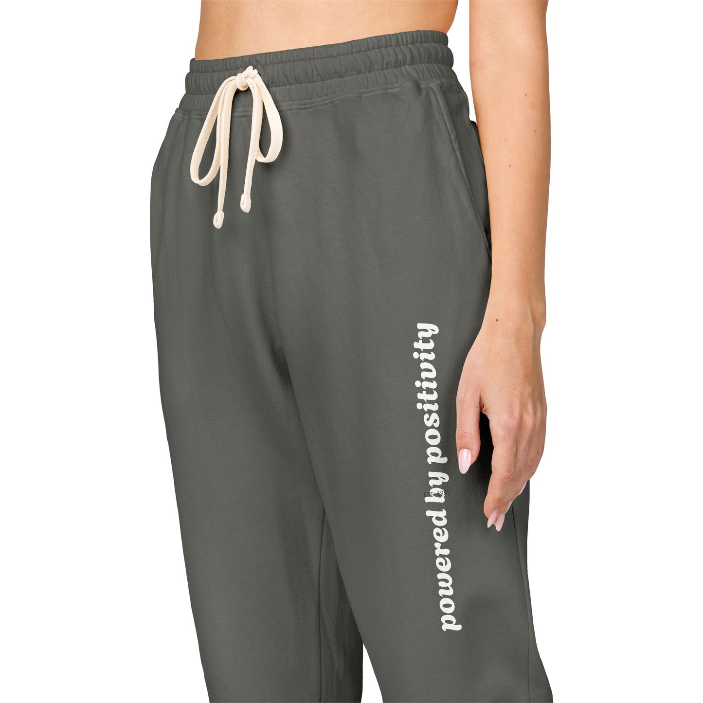 Unisex Garment-Dyed Fleece Sweatpants Powered by Positivity- Cozy Lounge Pants for Home, Comfortable Joggers for Workout, Perfect Gift for Friends and [...]