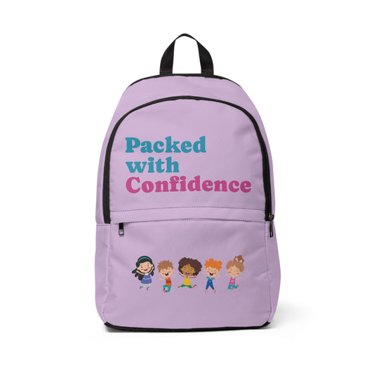 Confidence Backpack - Stylish Unisex Fabric Backpack for School, Travel, Gifts, Durable, Trendy Design