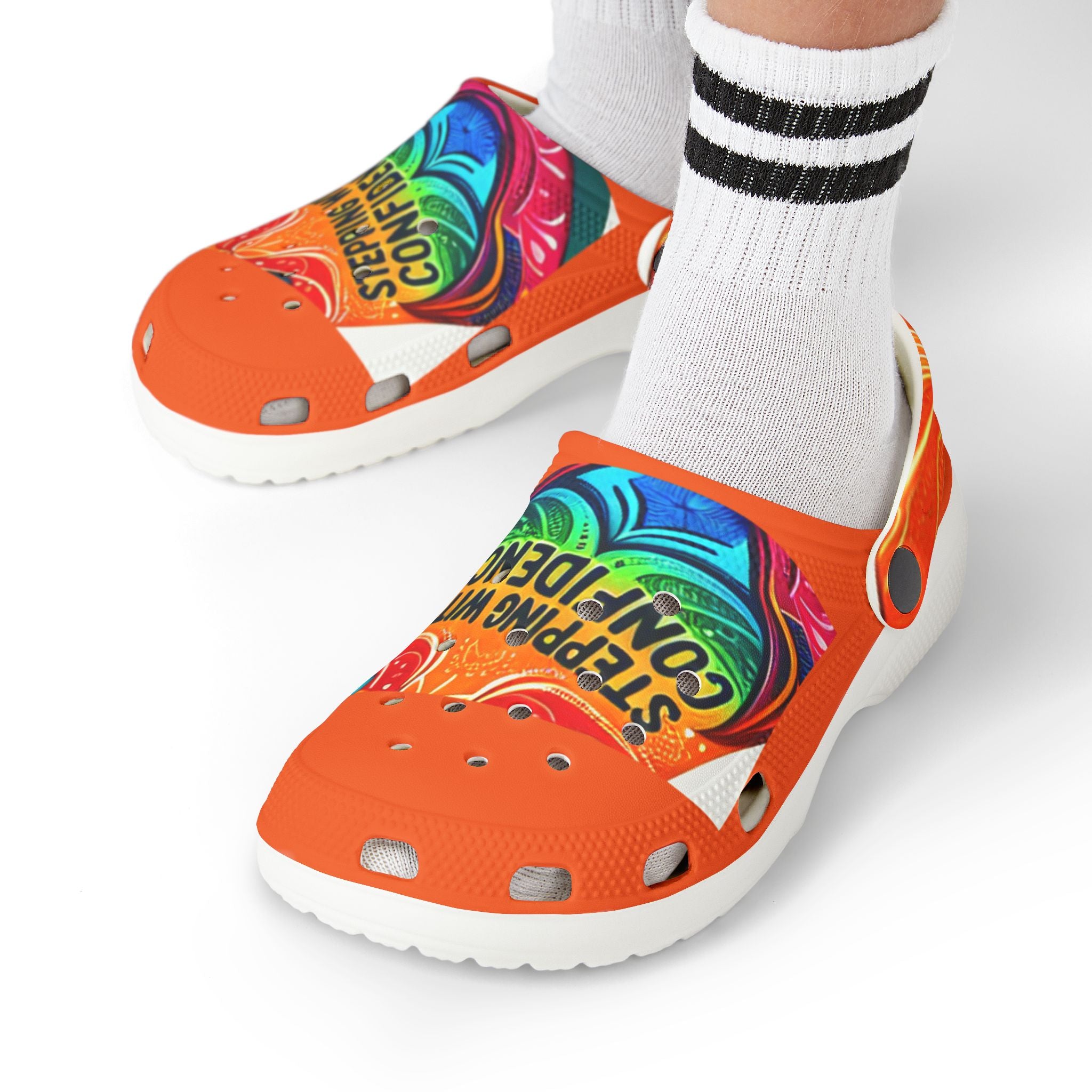 Kids' Colorful EVA Foam Clogs - 'Stepping with Confidence' Design