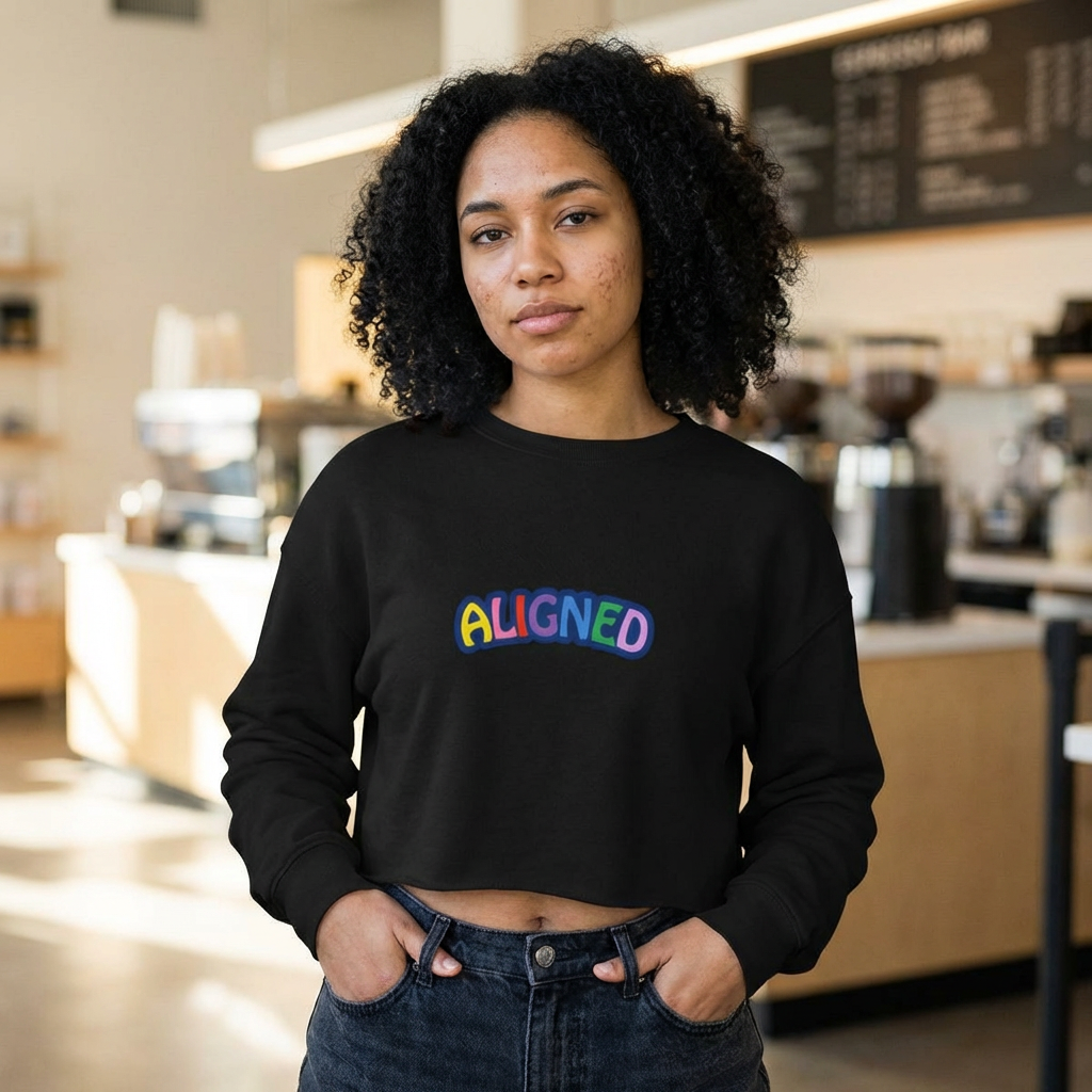 Aligned Cropped Sweatshirt