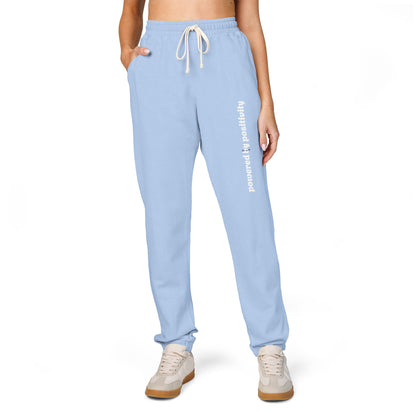 Unisex Garment-Dyed Fleece Sweatpants Powered by Positivity- Cozy Lounge Pants for Home, Comfortable Joggers for Workout, Perfect Gift for Friends and [...]