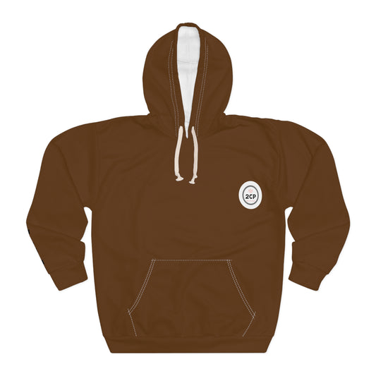 Confidence Travels With Me — White Pullover Graphic Hoodie