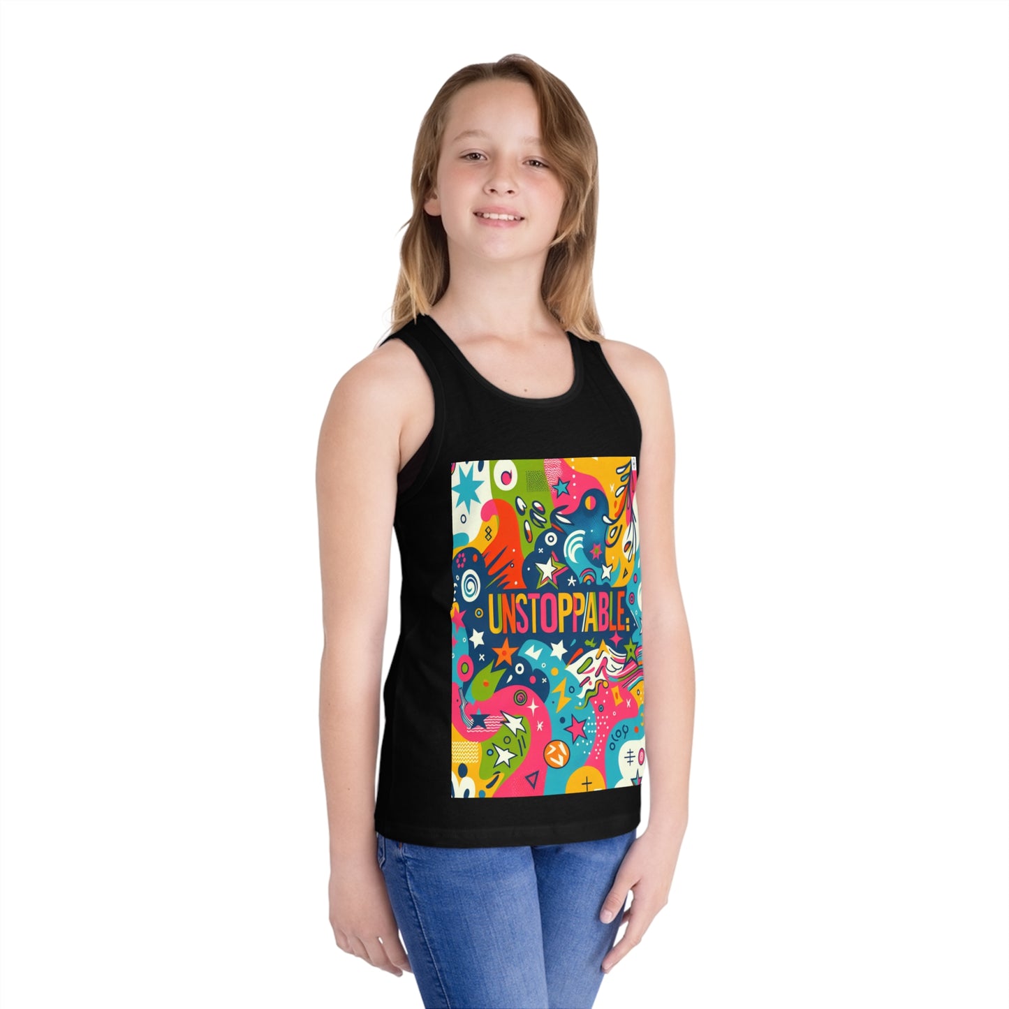 Kids Jersey Tank Top - "Unstoppable"