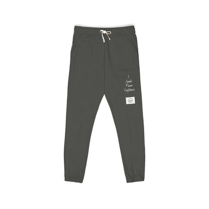 "I Speak Fluent Confidence" Cozy Unisex Sweatpants for Relaxing, Perfect for Chilling, Gift for Friends, Lounge Wear, Everyday Comfort