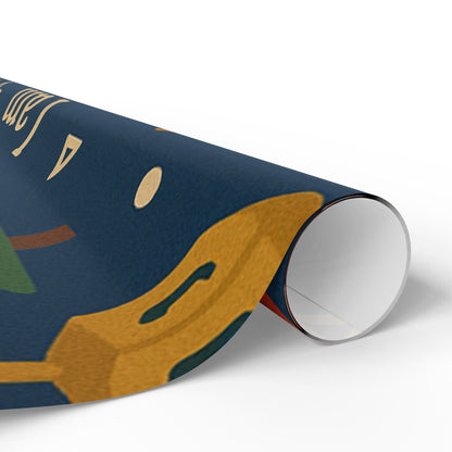 Holiday Wrapping Paper – "I Am Loved" Dreidel, Menorah & Tree Holiday Gift Wrap