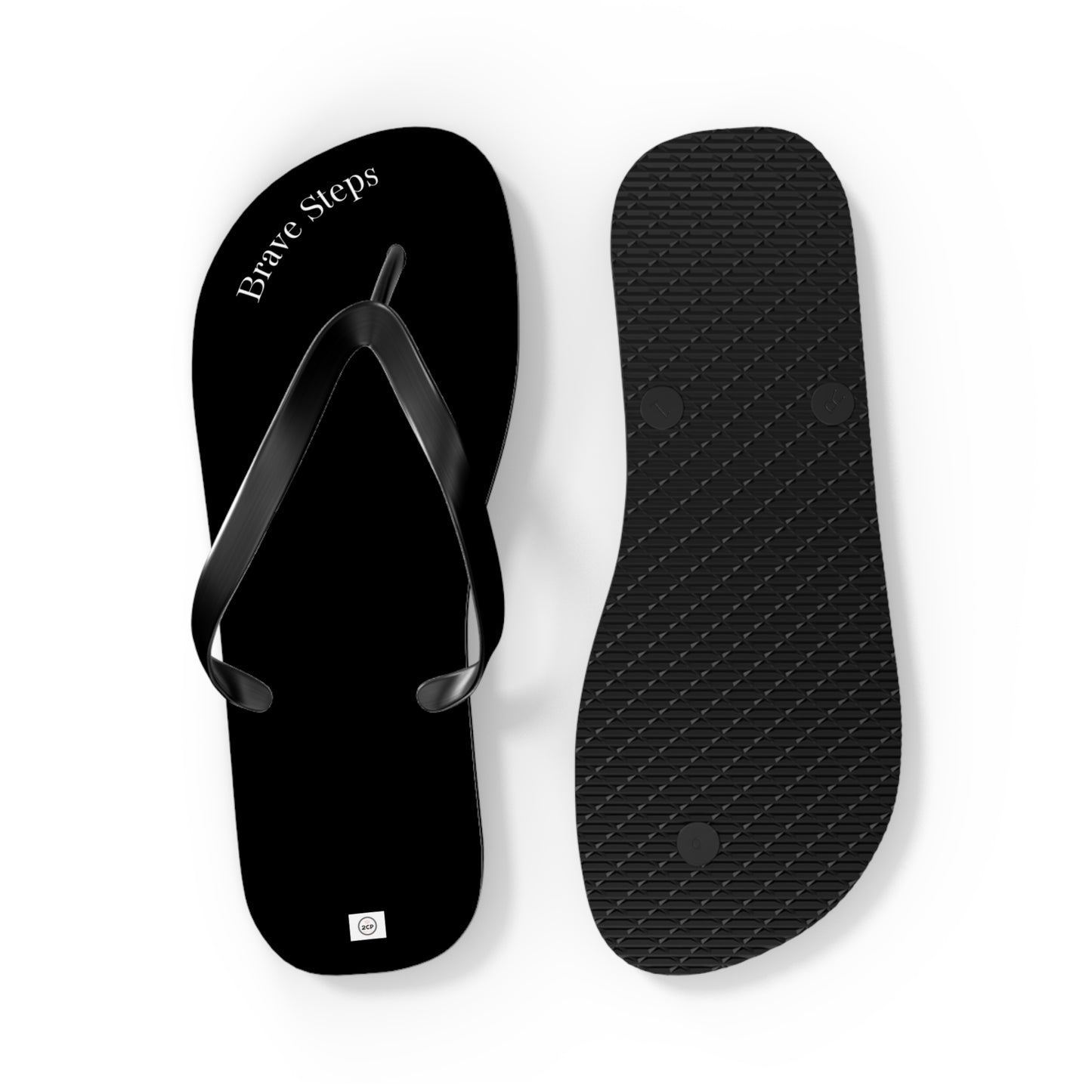 Brave Steps | Black Flip Flops