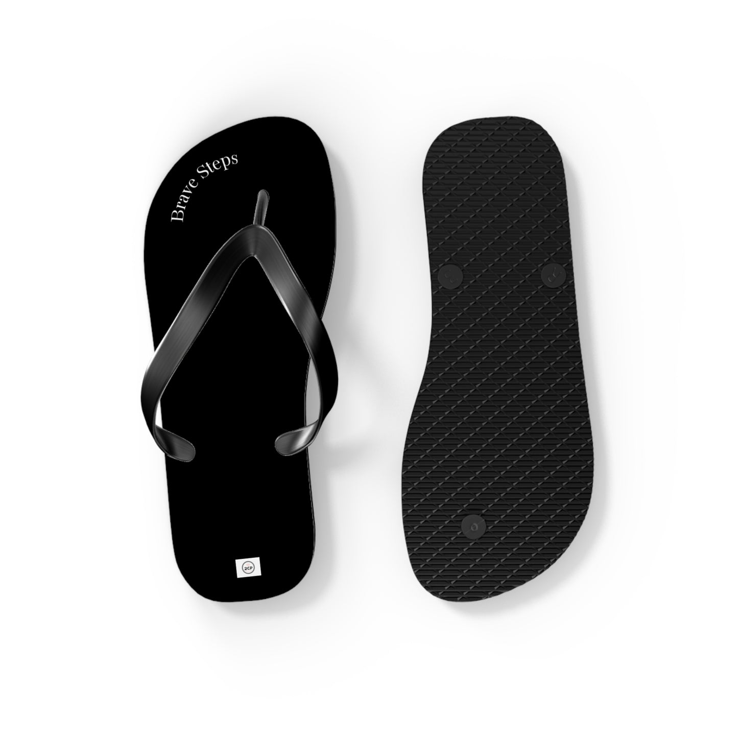 Brave Steps | Black Flip Flops