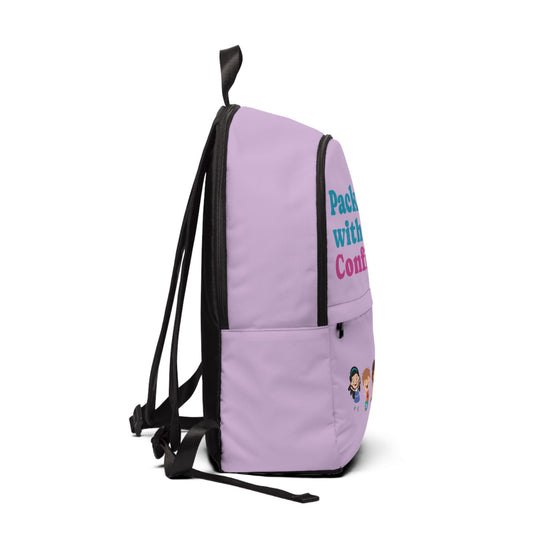 Confidence Backpack - Stylish Unisex Fabric Backpack for School, Travel, Gifts, Durable, Trendy Design