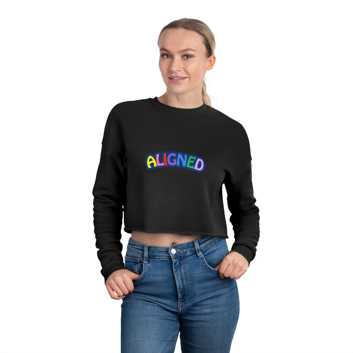 Aligned Cropped Sweatshirt