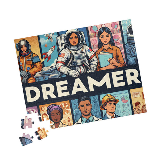 Dreamer Careers Collage Puzzle — Inspirational STEM & Career Jigsaw (110–1014 pcs)