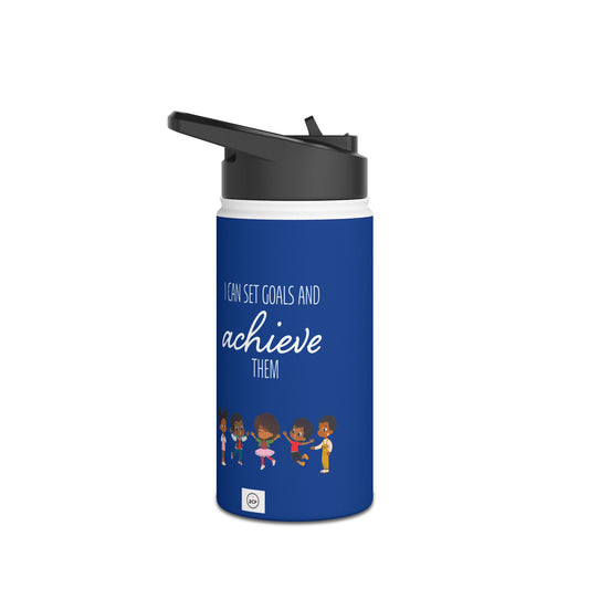 I Can Set Goals & Achieve Them Stainless Steel Water Bottle