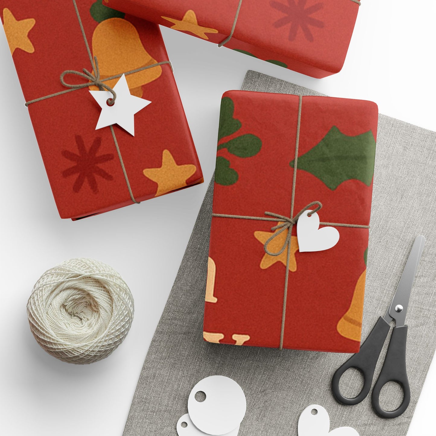 I Am Merry Wrapping Paper — Festive Gingerbread & Tree Holiday Gift Wrap