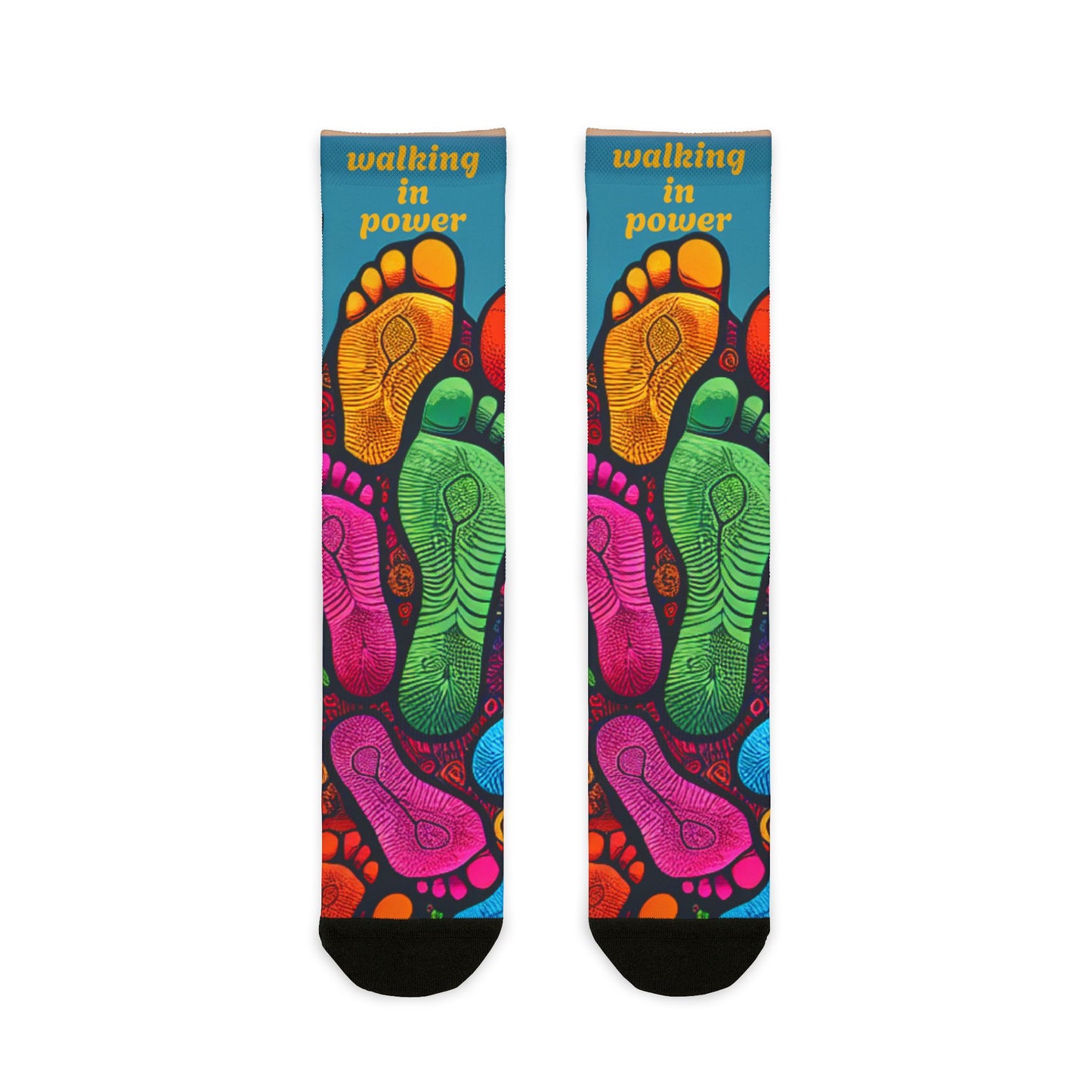 Colorful Inspirational Crew Socks - Walking in Power, Fun Gift for Motivational Lovers, Cozy Footwear, Vibrant Apparel, Perfect for [...]