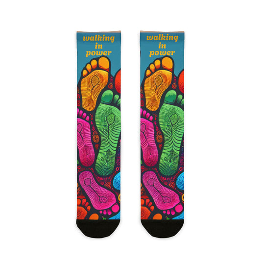 Colorful Inspirational Crew Socks - Walking in Power, Fun Gift for Motivational Lovers, Cozy Footwear, Vibrant Apparel, Perfect for [...]