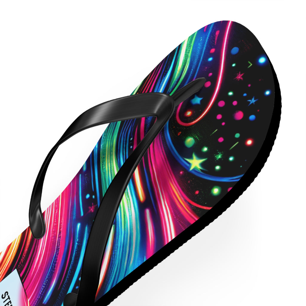Colorful Flip Flops - 'Stepping with Confidence' Beach Sandals for Summer Fun