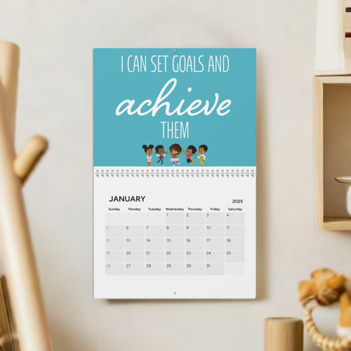 Affirmation Calendar (2025) for Kids (10.8 x 8.4)